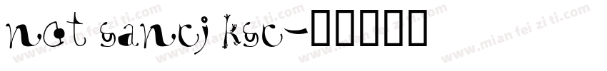 not sancj ksc字体转换
